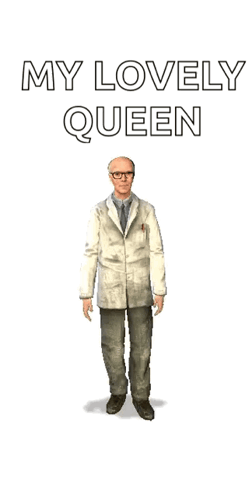 Man In Lab Coat Dancing My Lovely Queen GIF