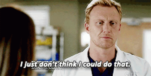 Man In Lab Coat Saying I Just Don't Think I Could Do That GIF