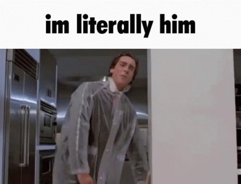 Man in Lab Coat with Im Literally Him