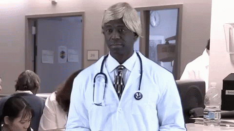 Man in Lab Coat with Stethoscope