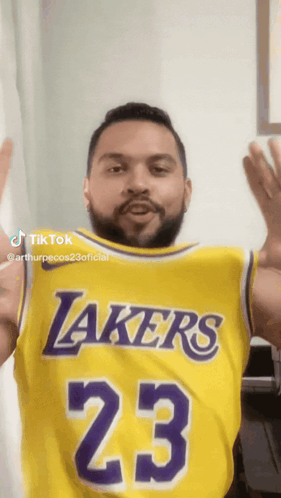 Man in Lakers Jersey 23