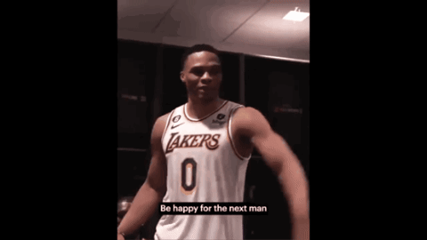 Man In Lakers Jersey Dancing GIF