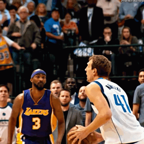 Man in Lakers Jersey Number 3