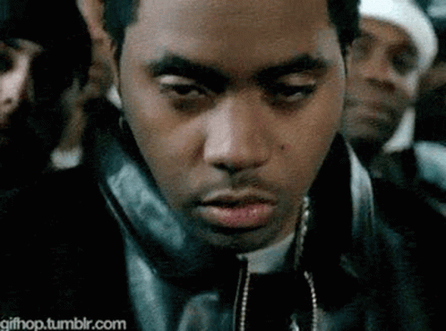 Man In Leather Jacket And Necklace GIF