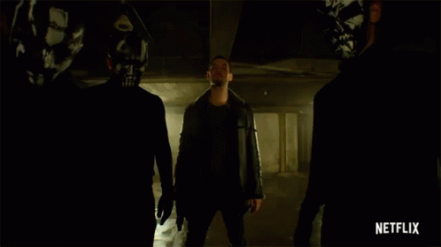Man in Leather Jacket in Dark Room Netflix