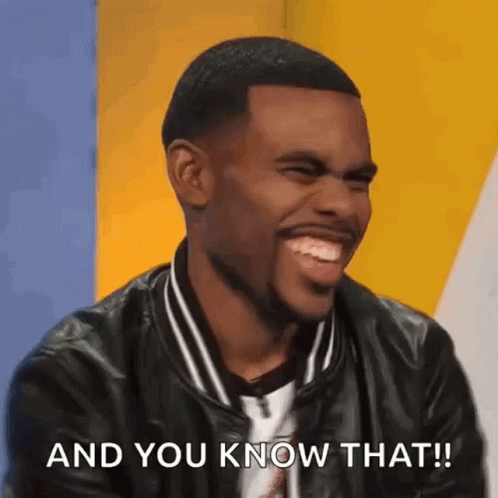Man In Leather Jacket Laughing Says And You Know That GIF