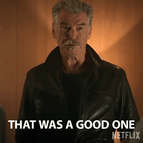Man in Leather Jacket Saying Good One Netflix