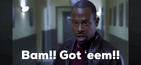 Man In Leather Jacket Says Bam Got 'Eem GIF
