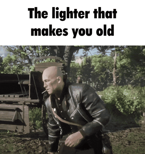 Man In Leather Jacket Smoking Cigarette GIF