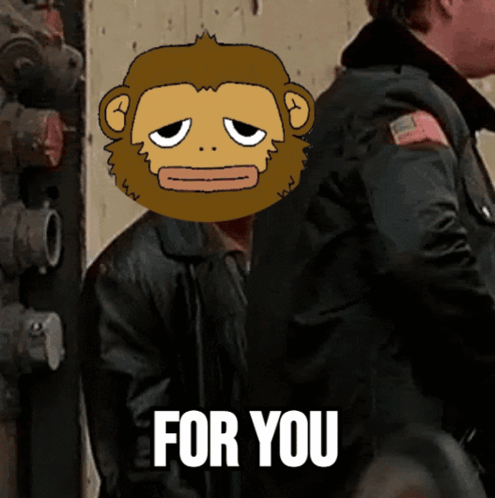Man in Leather Jacket With Monkey on Head and For You