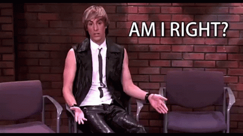 Man In Leather Vest And Tie Am I Right GIF