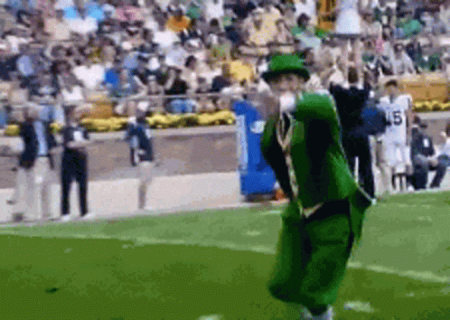Man in Leprechaun Costume Dancing