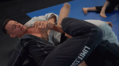 Man in Limitless Pants Wrestling