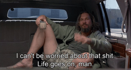 Man in Limousine Saying I Can't Be Worried About That Shit