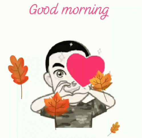 Man In Love Falling Leaves GIF