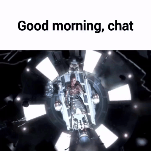 Man In Machine Saying Good Morning Chat GIF
