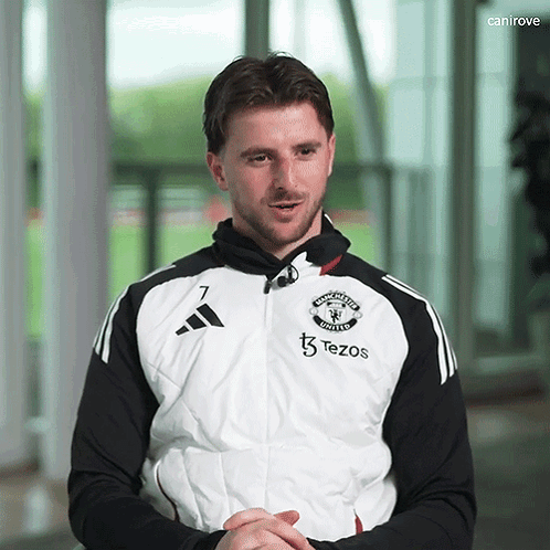 Man In Manchester United Jacket GIF
