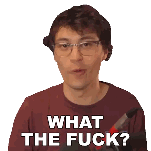 Man in Maroon Shirt Saying What