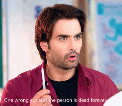 Man in Maroon Shirt Says One Wrong Cut Dead Forever