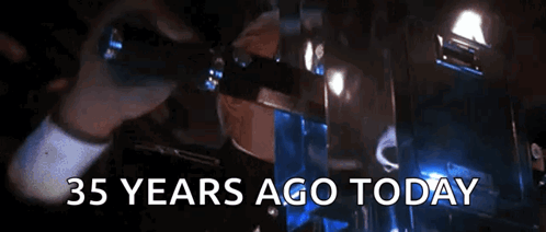 Man In Mask 35 Years Ago Today GIF
