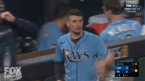 Man In Mask And TB Hat On Fox Sports GIF