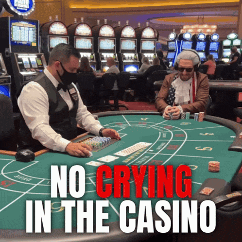 Man in Mask at Poker Table No Crying