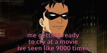 Man in Mask Ready to Cry at Movie