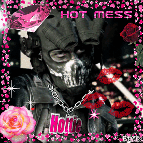 Man In Mask Saying Hot Mess GIF