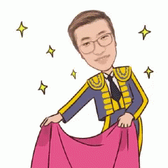 Man in Matador Costume Holding Pink Cloth