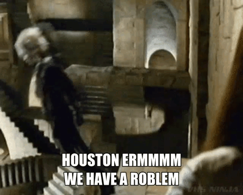 Man In Maze Stairs Says Houston Ermmmm We Have Problem GIF