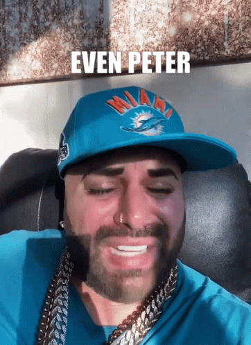 Man in Miami Hat and Chain Says Even Peter