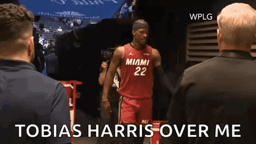 Man In Miami Jersey Tobias Harris Over Me GIF