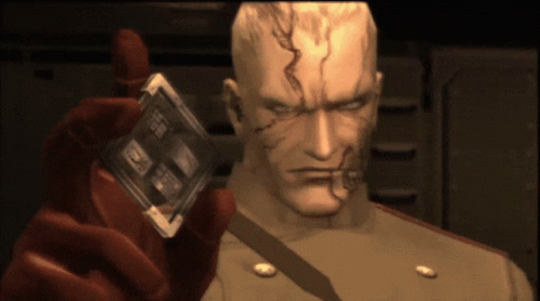 Man In Military Uniform Holding Cassette Tape Saying SD GIF