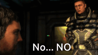 Man in Military Uniform Saying No No