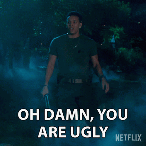Man in Military Uniform Saying Oh Damn You Are Ugly