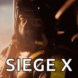 Man in Military Uniform Sitting with Siege X