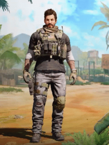 Man in Military Uniform Standing in Desert