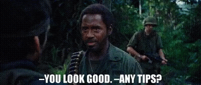 Man in Military Uniform Talking in Woods Says You Look Good Any Tips