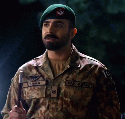 Man in Military Uniform With Name Usama
