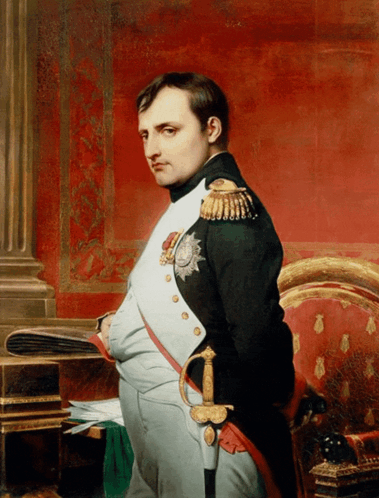 Man in Military Uniform with Sword