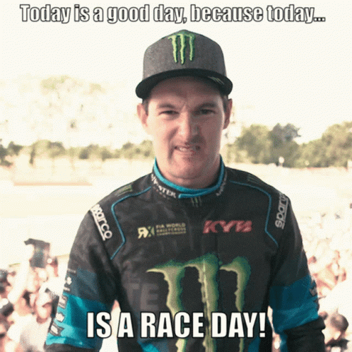 Man in Monster Shirt Says Good Day