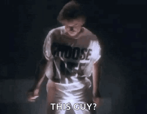Man In Moose Shirt Dancing Says This Guy GIF