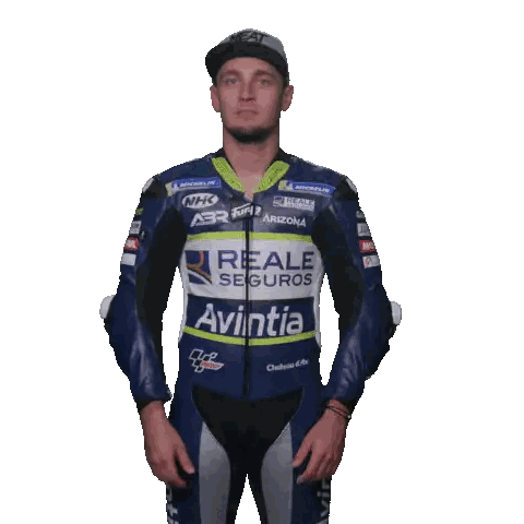 Man in Motorcycle Suit Reale Seguros