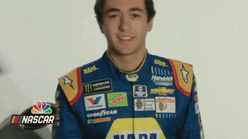 Man in NASCAR Uniform Smiling