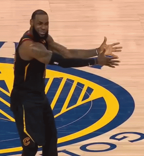 Man In NBA Hat Talking Into Microphone GIF