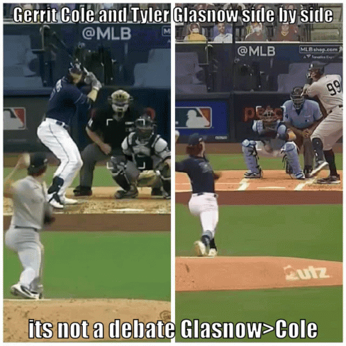 Man In New York Yankees Hat Looking At Camera GIF