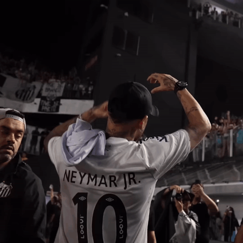 Man In Neymar Jr Shirt GIF