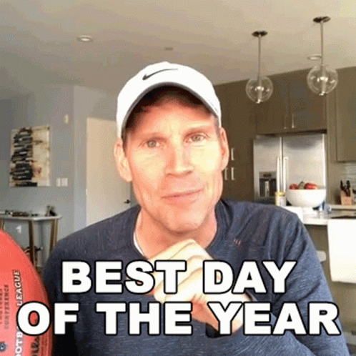 Man In Nike Hat Says Best Day Of The Year GIF