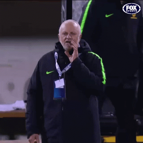 Man in Nike Jacket with Fox Sports Logo