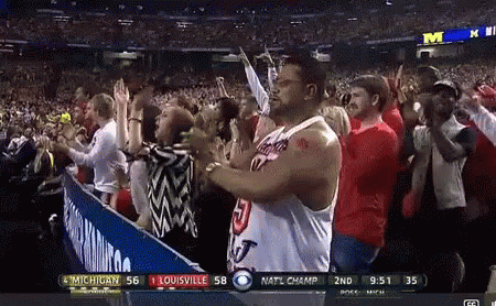 Man in Number 5 Jersey in Crowd
